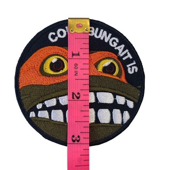 Cowabunga It Is Teenage Mutant Ninja Turtle Michaelangelo Embroidered Patch - Picture 2 of 3